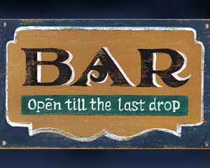 «BAR» Табличка №044 / Sign №044